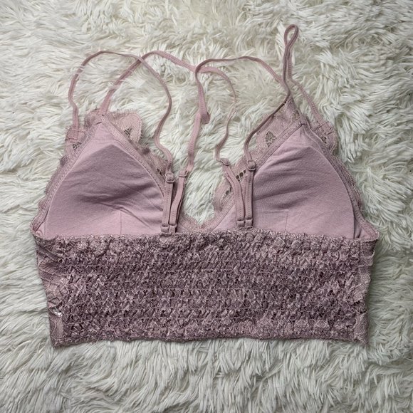 Koko Bralette: Pink Suede - Picture 3 of 4